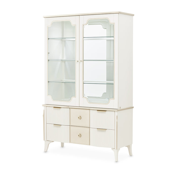 AICO Furniture - La Marisia Display Cabinet - Creamy Pearl - 9089209-112 - GreatFurnitureDeal