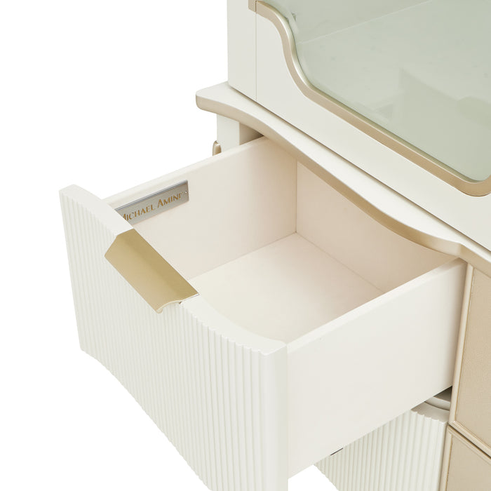 AICO Furniture - La Marisia Display Cabinet - Creamy Pearl - 9089209-112 - GreatFurnitureDeal