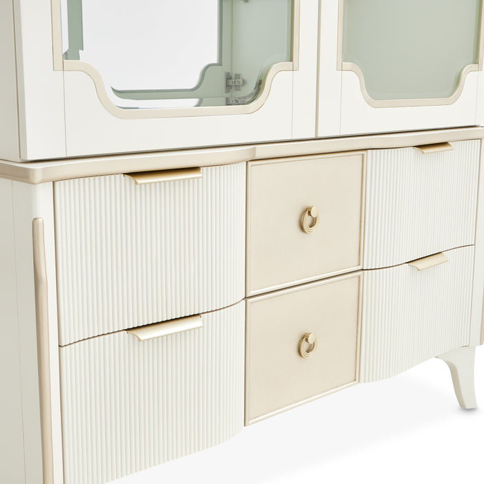 AICO Furniture - La Marisia Display Cabinet - Creamy Pearl - 9089209-112 - GreatFurnitureDeal