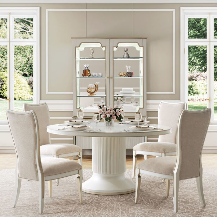 AICO Furniture - La Marisia Dining Side Chair, Set of 2 - Tranquil/Creamy Pearl - 9089003-112 - GreatFurnitureDeal