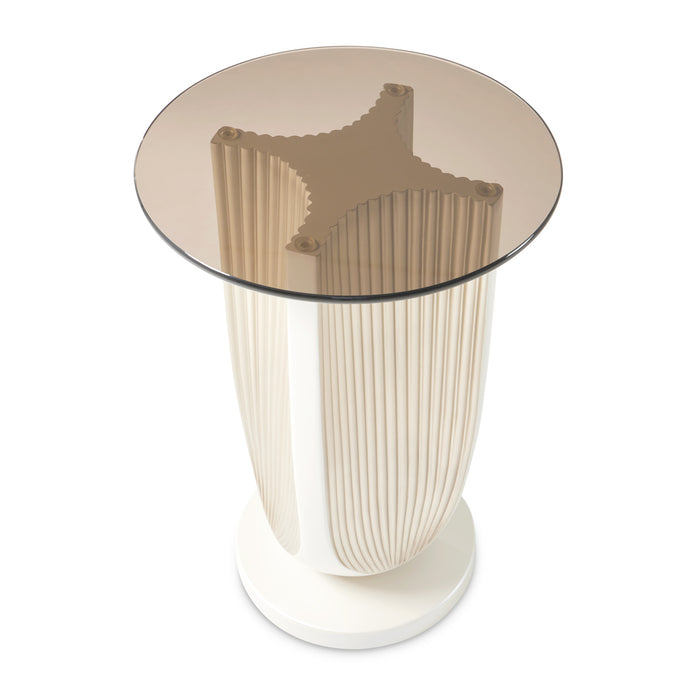 AICO Furniture - La Marisia Accent Table - Creamy Pearl - 9089222-112 - GreatFurnitureDeal