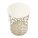 AICO Furniture - La Marisia Marble Chairside Table - Creamy Pearl/Champagne - 9089225-112 - GreatFurnitureDeal
