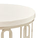 AICO Furniture - La Marisia Marble Chairside Table - Creamy Pearl/Champagne - 9089225-112 - GreatFurnitureDeal