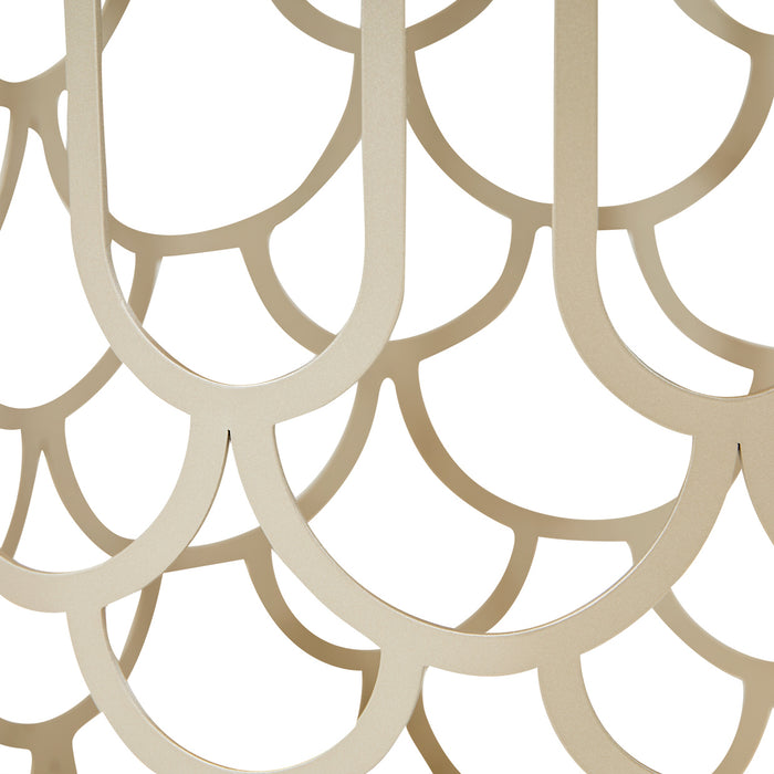 AICO Furniture - La Marisia Marble Chairside Table - Creamy Pearl/Champagne - 9089225-112 - GreatFurnitureDeal