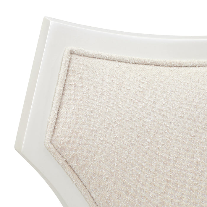 AICO Furniture - La Marisia Vanity Desk with Mirror and Chair - Creamy Pearl - 9089058VAN3-112