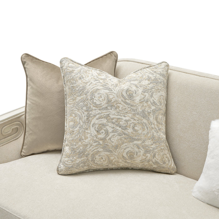 AICO Furniture - La Marisia Chenille 2 Piece Sofa Set - Tranquil/Creamy Pearl - 9089815-35-TRQUL-124 - GreatFurnitureDeal