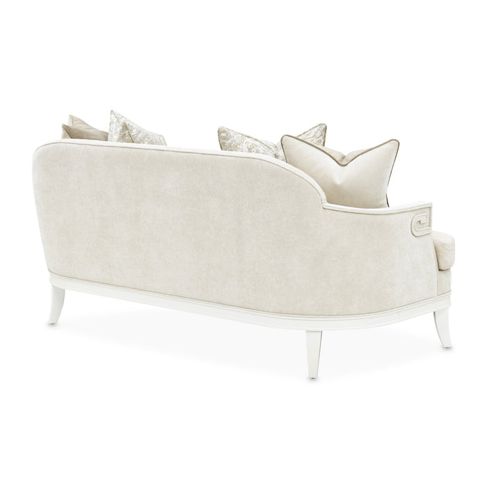 AICO Furniture - La Marisia Chenille Loveseat - Tranquil/Creamy Pearl - 9089825-TRQUL-124 - GreatFurnitureDeal