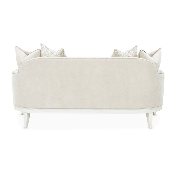 AICO Furniture - La Marisia Chenille Loveseat - Tranquil/Creamy Pearl - 9089825-TRQUL-124 - GreatFurnitureDeal