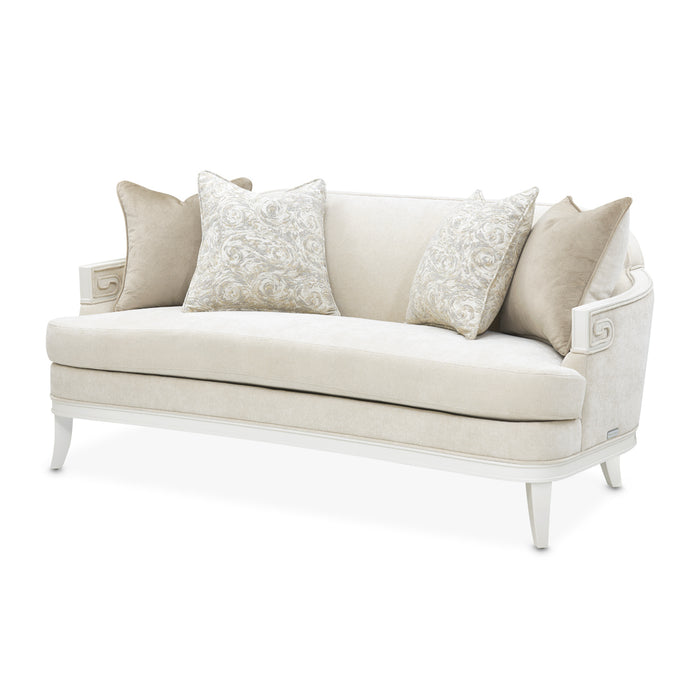 AICO Furniture - La Marisia Chenille Loveseat - Tranquil/Creamy Pearl - 9089825-TRQUL-124 - GreatFurnitureDeal