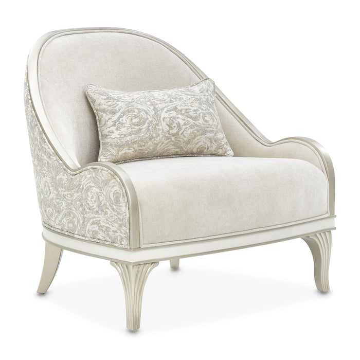 AICO Furniture - La Marisia Chenille Accent Chair - Tranquil/Light Champagne - 9089834-TRQUL-124 - GreatFurnitureDeal
