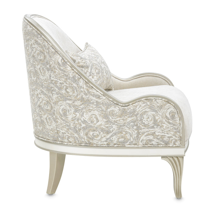 AICO Furniture - La Marisia Chenille Accent Chair - Tranquil/Light Champagne - 9089834-TRQUL-124 - GreatFurnitureDeal