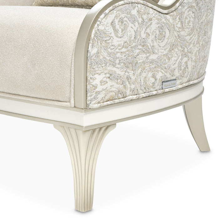 AICO Furniture - La Marisia Chenille Accent Chair - Tranquil/Light Champagne - 9089834-TRQUL-124 - GreatFurnitureDeal