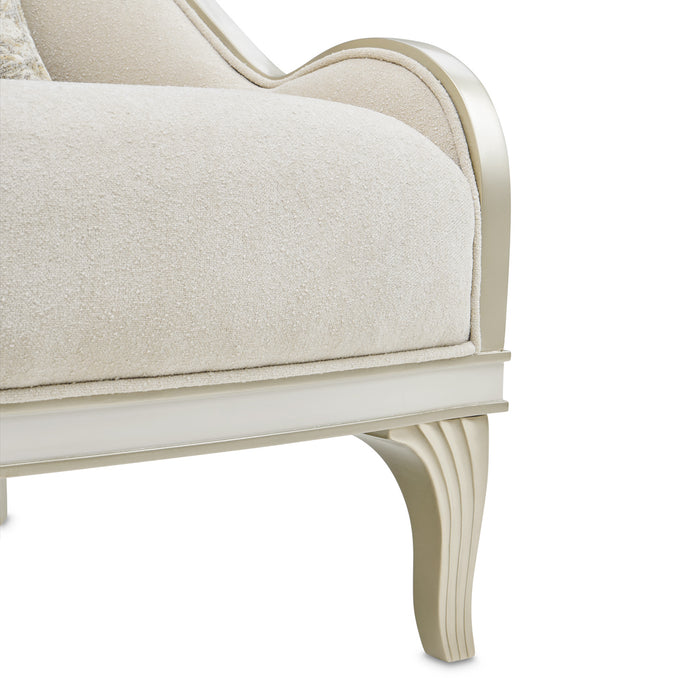 AICO Furniture - La Marisia Chenille Accent Chair - Tranquil/Light Champagne - 9089834-TRQUL-124 - GreatFurnitureDeal