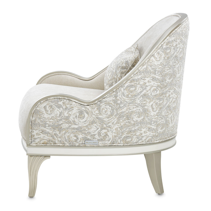 AICO Furniture - La Marisia Chenille Accent Chair - Tranquil/Light Champagne - 9089834-TRQUL-124 - GreatFurnitureDeal