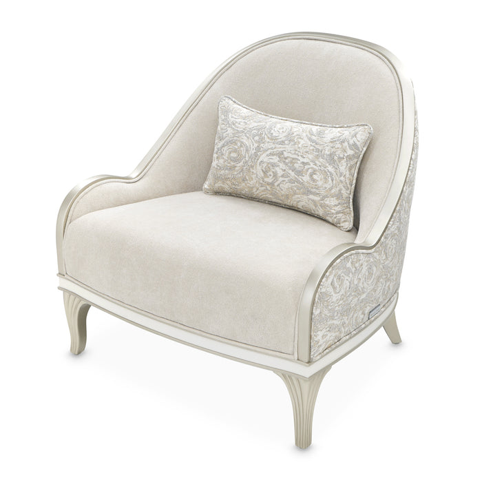 AICO Furniture - La Marisia Chenille Accent Chair - Tranquil/Light Champagne - 9089834-TRQUL-124 - GreatFurnitureDeal