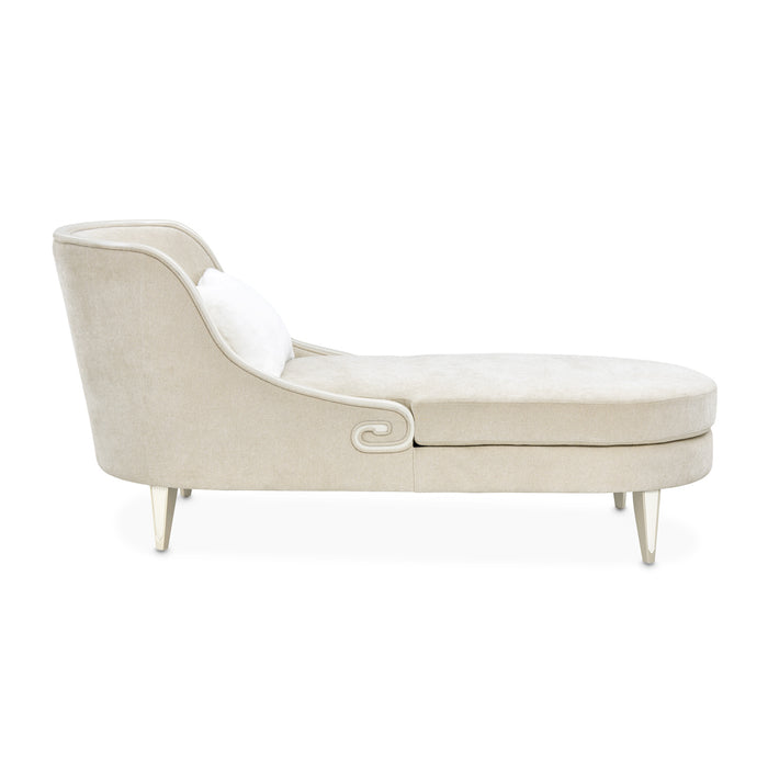 AICO Furniture - La Marisia Chenille Chaise - Tranquil/Creamy Pearl - 9089841-TRQUL-124 - GreatFurnitureDeal