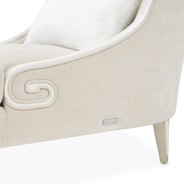 AICO Furniture - La Marisia Chenille Chaise - Tranquil/Creamy Pearl - 9089841-TRQUL-124 - GreatFurnitureDeal