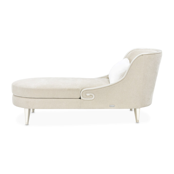 AICO Furniture - La Marisia Chenille Chaise - Tranquil/Creamy Pearl - 9089841-TRQUL-124 - GreatFurnitureDeal