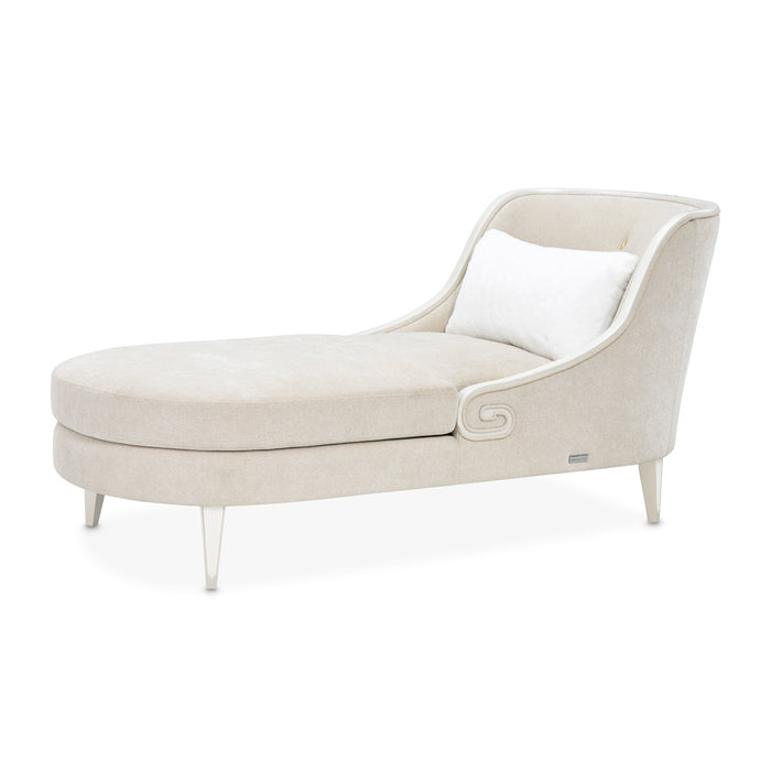 AICO Furniture - La Marisia Chenille Chaise - Tranquil/Creamy Pearl - 9089841-TRQUL-124 - GreatFurnitureDeal