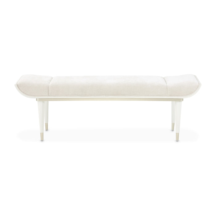 AICO Furniture - La Marisia Bench in Creamy Pearl - 9089904-112 - GreatFurnitureDeal