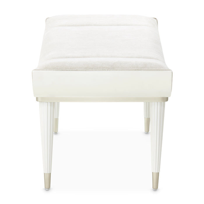 AICO Furniture - La Marisia Bench in Creamy Pearl - 9089904-112 - GreatFurnitureDeal
