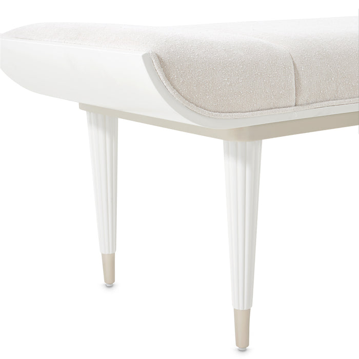 AICO Furniture - La Marisia Bench in Creamy Pearl - 9089904-112 - GreatFurnitureDeal