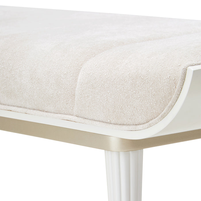 AICO Furniture - La Marisia Bench in Creamy Pearl - 9089904-112 - GreatFurnitureDeal