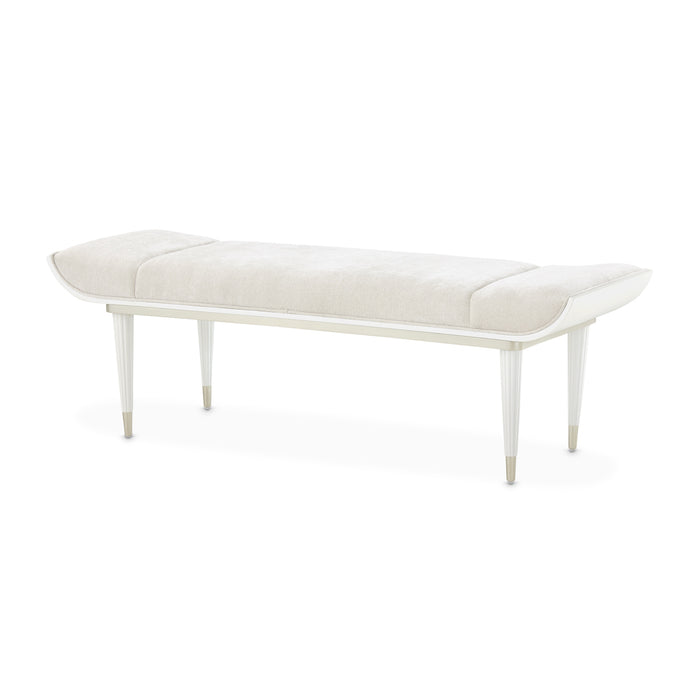 AICO Furniture - La Marisia Bench in Creamy Pearl - 9089904-112 - GreatFurnitureDeal
