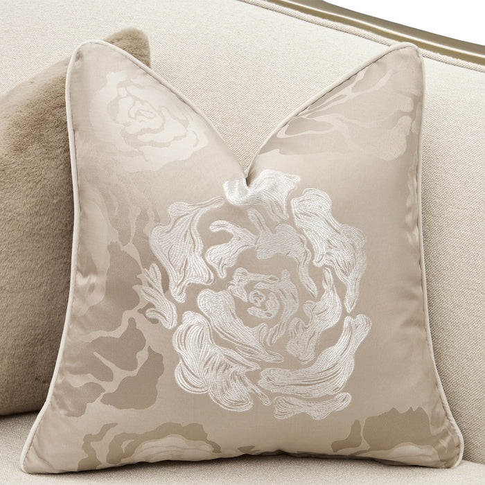 AICO Furniture - Camellia Field 2-Piece Sofa in Cornsilk/Champagne - 9090-2PC-CNSLK-134 - GreatFurnitureDeal