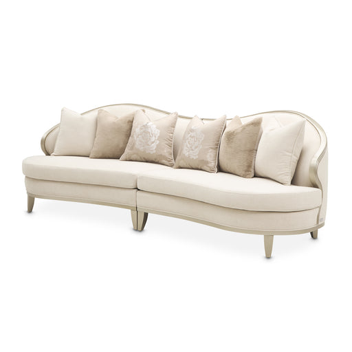 AICO Furniture - Camellia Field 2-Piece Sofa in Cornsilk/Champagne - 9090-2PC-CNSLK-134 - GreatFurnitureDeal