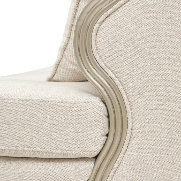 AICO Furniture - Camellia Field 3-Piece Sofa in Cornsilk/Champagne - 9090-3PC-CNSLK-134 - GreatFurnitureDeal