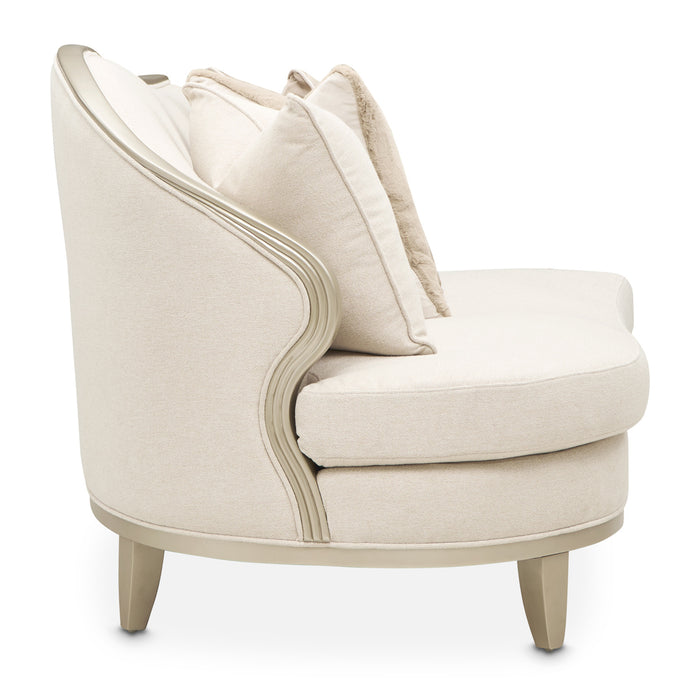 AICO Furniture - Camellia Field 3-Piece Sofa in Cornsilk/Champagne - 9090-3PC-CNSLK-134 - GreatFurnitureDeal