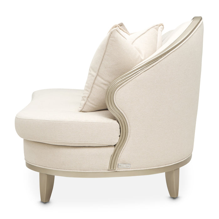 AICO Furniture - Camellia Field 3-Piece Sofa in Cornsilk/Champagne - 9090-3PC-CNSLK-134 - GreatFurnitureDeal