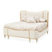 AICO Furniture - Camellia Field King Upholstered Bed in Caramel - N9090000EK3-134 - GreatFurnitureDeal