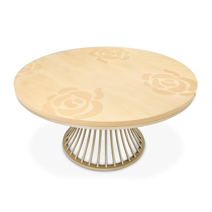 AICO Furniture - Camellia Field"Round Dining Table"Caramel - 9090001-134 - GreatFurnitureDeal