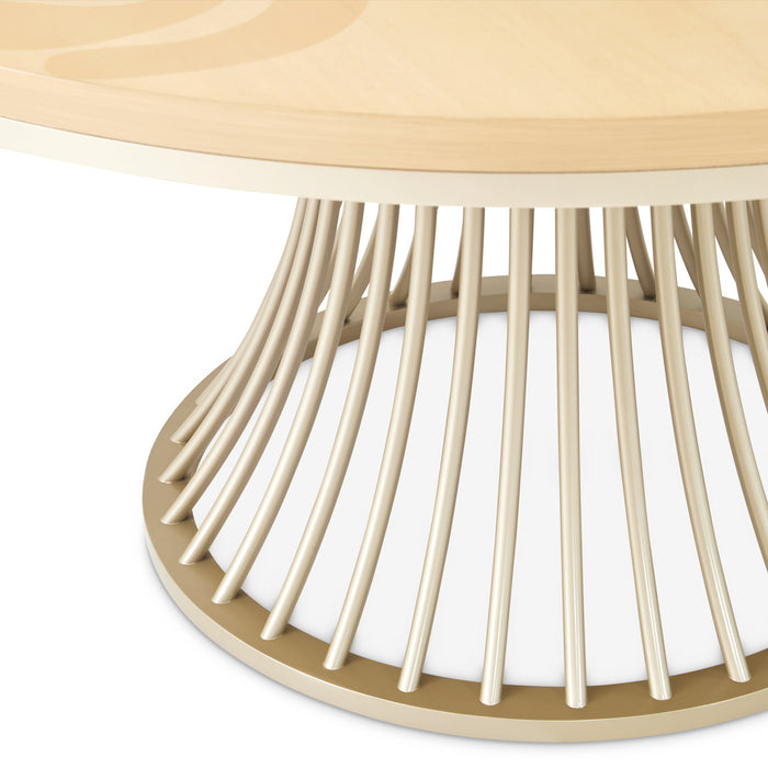 AICO Furniture - Camellia Field"Round Dining Table"Caramel - 9090001-134 - GreatFurnitureDeal