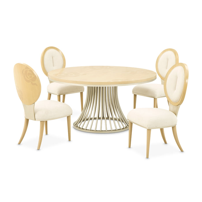AICO Furniture - Camellia Field"Round Dining Table"Caramel - 9090001-134 - GreatFurnitureDeal