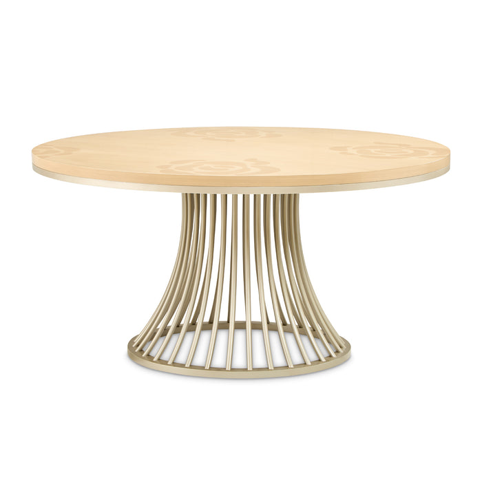 AICO Furniture - Camellia Field"Round Dining Table"Caramel - 9090001-134 - GreatFurnitureDeal