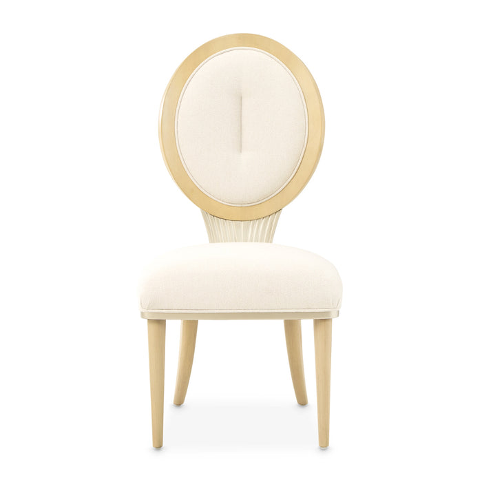 AICO Furniture - Camellia Field Dining Side Chair in Caramel (Set of 2) - 9090003-134 - GreatFurnitureDeal