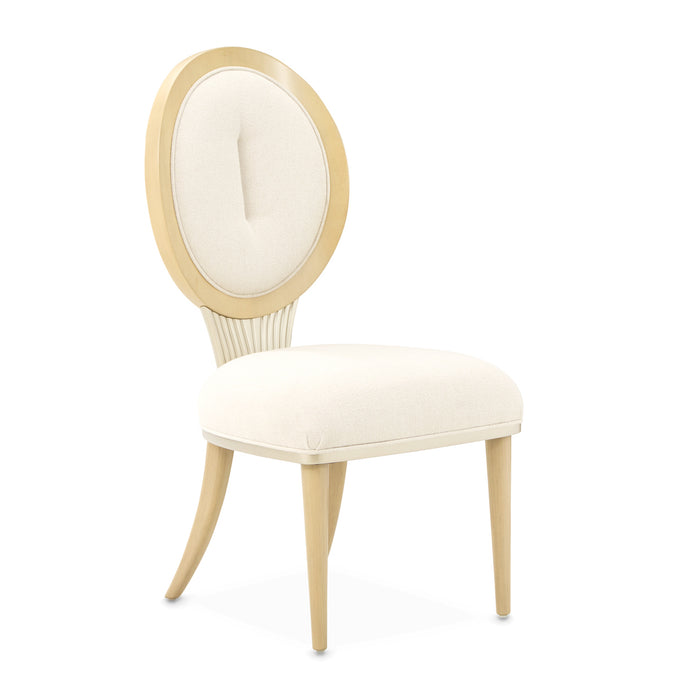 AICO Furniture - Camellia Field Dining Side Chair in Caramel (Set of 2) - 9090003-134 - GreatFurnitureDeal