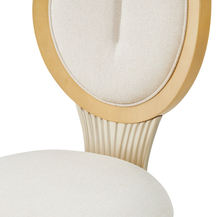 AICO Furniture - Camellia Field Dining Side Chair in Caramel (Set of 2) - 9090003-134 - GreatFurnitureDeal