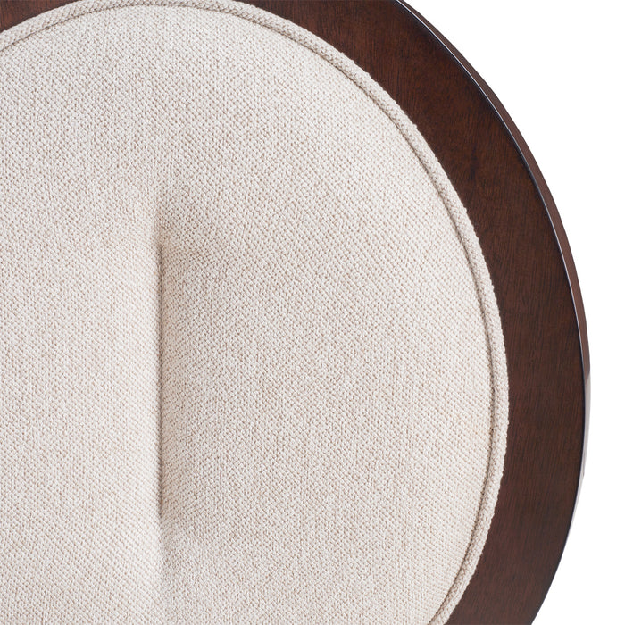 AICO Furniture - Camellia Field Dining Side Chair in Linen/Warm Pecan (Set of 2) - N9090003-400 - GreatFurnitureDeal