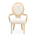 AICO Furniture - Camellia Field Dining Arm Chair in Caramel (Set of 2) - 9090004-134 - GreatFurnitureDeal