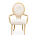 AICO Furniture - Camellia Field Dining Arm Chair in Caramel (Set of 2) - N9090004-134 - GreatFurnitureDeal