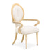AICO Furniture - Camellia Field Dining Arm Chair in Caramel (Set of 2) - 9090004-134 - GreatFurnitureDeal
