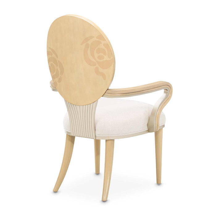AICO Furniture - Camellia Field Dining Arm Chair in Caramel (Set of 2) - N9090004-134 - GreatFurnitureDeal