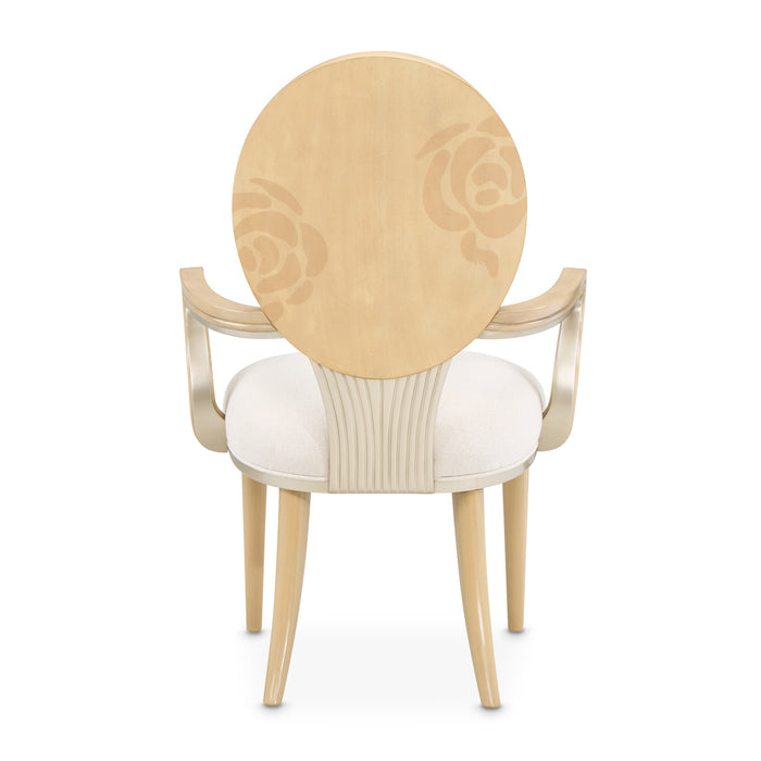 AICO Furniture - Camellia Field 11 Piece Pedestal Dining Table Set in Caramel - 9090002-134-11SET