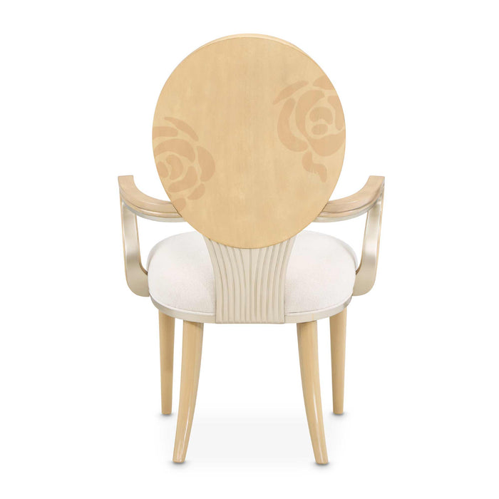 AICO Furniture - Camellia Field Dining Arm Chair in Caramel (Set of 2) - N9090004-134 - GreatFurnitureDeal