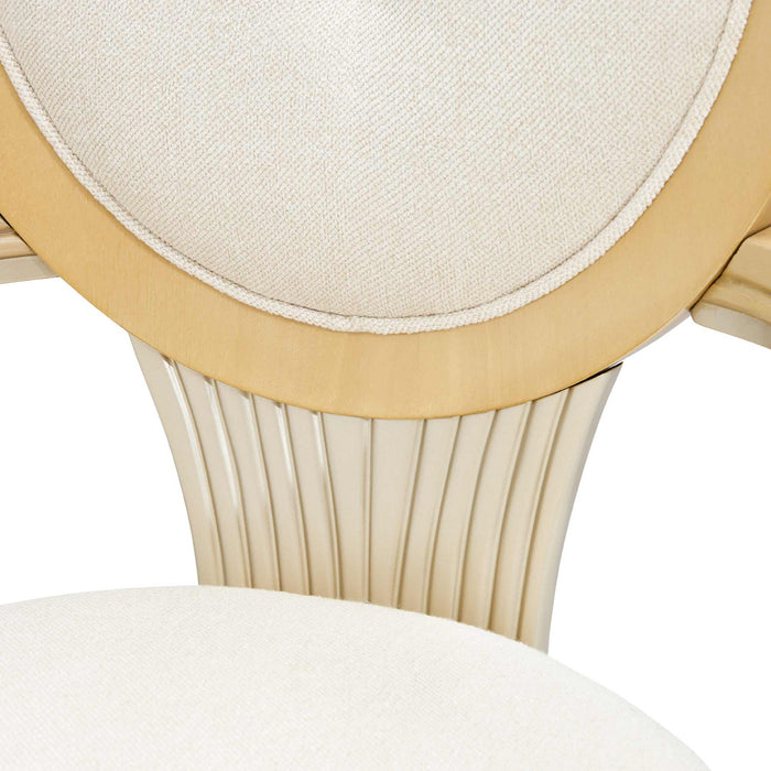 AICO Furniture - Camellia Field Dining Arm Chair in Caramel (Set of 2) - N9090004-134 - GreatFurnitureDeal