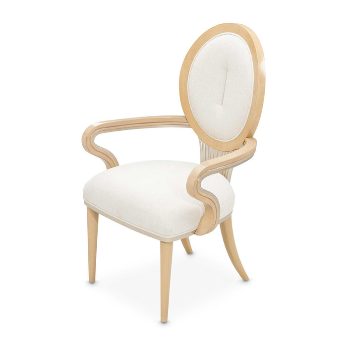 AICO Furniture - Camellia Field Dining Arm Chair in Caramel (Set of 2) - N9090004-134 - GreatFurnitureDeal